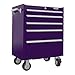 Viper Tool Storage V2605PUR 26-Inch 5-Drawer 18G Steel Rolling Cabinet, Purple