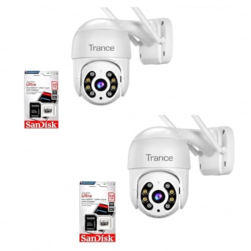 Kit 2 Camera De Segurança Ip Wifi Externa Com 2 Cartões De Memoria Sd 64gb Icsee A8 Visão Noturna Prova Dágua Áudio Bidirecional