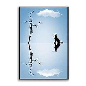 Framed Canvas Wall Art for Living Room, Bedroom Sky Canvas Prints for Modern Home Decoration Ready to Hang - 16"x24" inches