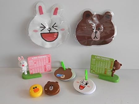 Amazon ライン Line Friends グッズコレクション 2 全7種 カレンダー全7種 1 カレンダーマスコット ブラウン 2 カ カプセル玩具 おもちゃ