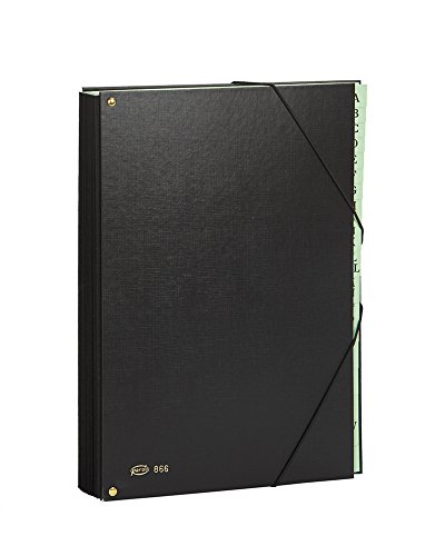 Pardo 86601 – Alphabet Folder with 18 Compartments, Black