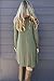 iGENJUN Women's Long Sleeve V-Neck Casual Loose T-Shirt Dress