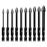10-Piece Glass Concrete Drill Bit Set, Masonry