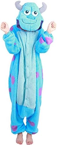 Wealth Unisex Adult Cosplay Onesie Christmas Party Costume Sully Pajamas
