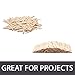 200 pcs Jumbo Wooden Craft Sticks Pack - Bulk Popsicle Sticks for Arts & Crafts Projects, Holiday Ornament Crafting, Ice Cream, Waxing
