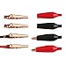 DROK Jumper Wires with Alligator Clips Electrical - 10pcs 45mm Large Pure Copper 19.6 inches/50cm Test Leads with Alligator Clips for Multimeter Electrical Testing