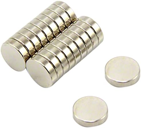 N35 Neodymium Magnet for Arts Crafts, Model Making, DIY, Hobbies, Office, and Home - 12mm dia x 3mm thick - 2kg Pull - Pack of 20