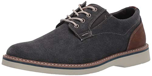 Nunn Bush Herren Barklay Canvas Schnür-Oxford mit glattem Zehenbereich, Gunmetal, 40 EU