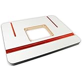 O'SKOOL MDF Router Table Top, 32 Inch by 24 Inch | Laminated Surface, 9-1/4" by 11-3/4" Plate Opening, Fits O'SKOOL Router Lifts, For Router Table Setups,RTS016