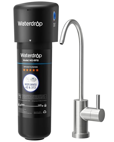 Waterdrop 10UB Untertisch Wasserfiltersystem mit Dediziertem Wasserhahn, NSF/ANSI 42 Zertifiziert, 30.000 Liter Wasserfilter Trinkwasser, Reduzieren 9