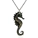 JEWELRIESHOP Vintage Retro Colorful Crystal Owl Pendant Long Chain Necklace with Antiqued Bronze Finish