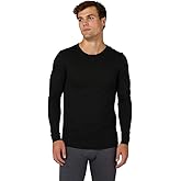 32 Degrees Heat Men's Lightweight Crew Baselayer Top | Form Fitting | Long Sleeve| 4-Way Stretch | Thermal