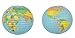 Beistle , 2 Piece Globe Paper Lanterns, 15.5