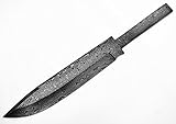 Whole Earth Supply Huge Giant Drop Point Large Damascus High Carbon Steel Bowie Hunting Blank Blanks Blade Knife Knives Making