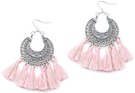 Boho Gypsy Collection Antique design Soft Cotton Thread Tassel ChandBali Earring For birthday gift/christmas gift, new year gift, valentine gift