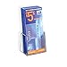 Azar Displays 252012-25PK Acrylic Trifold Brochure Holder Plastic Counter top Organizer 25-Pack, Clear