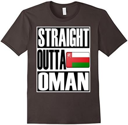 Mens Storecastle Straight Outta Oman Funny Gift Flag T-Shirt 2XL Asphalt