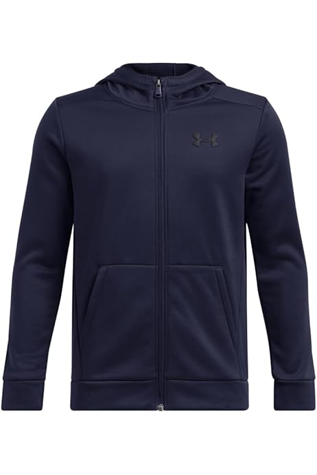 Amazon.com: Under Armour Boys ArmourFleece Full Zip Hoodie, (001) Black / /  Black, Youth X-Small: Clothing, Shoes \u0026 Jewelry