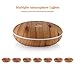 Housmile Essential Oil Diffuser 350ml Ultrasonic Humidifier Aromatherapy Diffuser with Cool Mist & Color Change LED light, Wood Grain