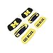 EyeBlack University of Michigan Wolverines Under Eye Fan Sticker-College - Football, Basketball, Softball, Baseball, Tailgate, Cheer- Peel-n-Stick- 6 Strips (3 Pairs)