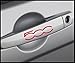 FIAT 500 Door handledecal 8 pcs. (red)