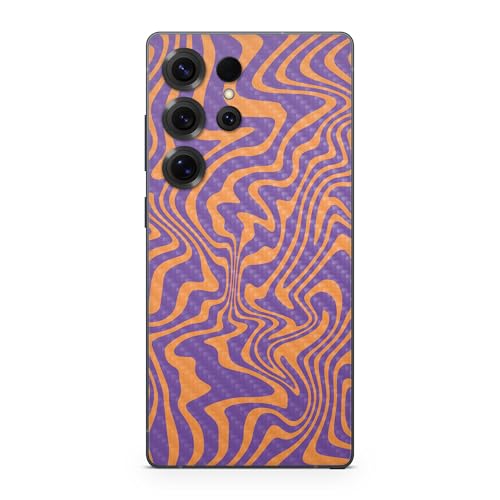 Carbon Fiber Phone Skin Compatible with Samsung Galaxy S25 Ultra - Jitter Zebra…