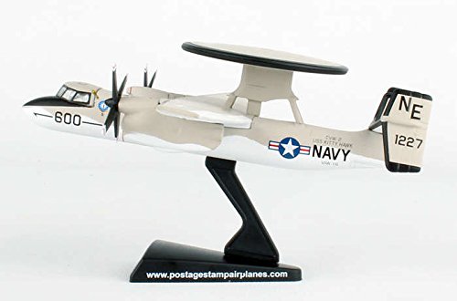 Postage Stamp PS5379-1 USN Northrop Grumman E-2 Hawkeye 1:145 Scale Diecast with Stand