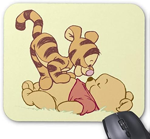 Gaming Mouse Pad Non Slip Rubber Mouse Mat Round Mouse Pads for Computers Laptop Mousepad-young winnie the pooh mouse pad
