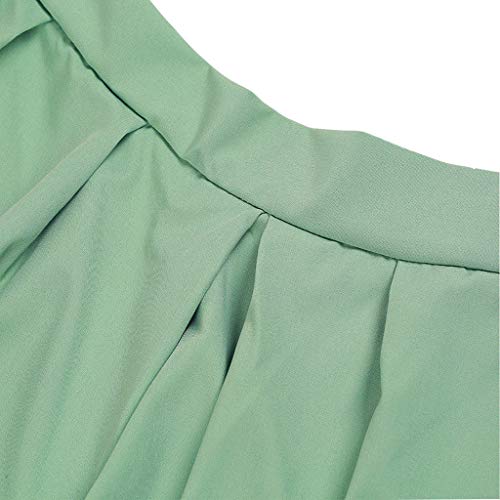 Women Oktoberfest Costume Girl Bavarian German Dirndl Maiden Dress Carnival Halloween Cosplay Party Waitress Clothes (L, Green)