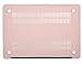MOSISO Compatible with MacBook Air 13 inch Case Old Version 2010-2017 Release (Models: A1466 & A1369), Plastic Hard Shell Case & Keyboard Cover Skin, Rose Quartz