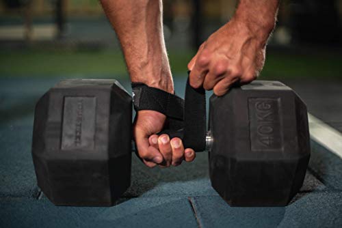 Lifting Wrist Straps Pair (2 Straps) 23,6 inch Made of Heavy-Duty Cotton for Weightlifting Bodybuilding Powerlifting MMA Strength Training Deadlifts Cotton Padded Great for Men or Women