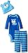Gerber Baby-Boys Newborn 3 Piece Bodysuit Cap and Pant Set, Blue Dog, 0-3 Months