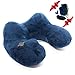 GIFT-4U Inflatable Travel Neck Pillow for International Flights, Car, Trains and Traveling with Sleep Mask, Earplugs, Lightweight Packsack
