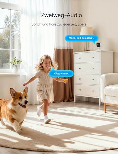 GNCC 2K 3MP Indoor WiFi Camera with Night Vision 2.4/5GHz, Kit 4 | Baby Monitoring, Motion Detection, Two-Way Audio, App Control, SD Storage and Cloud