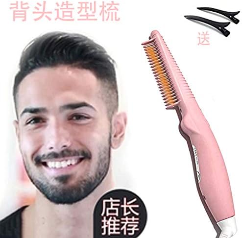 Hair Straightener Brush Ceramic Tourmaline Hair FlatHair Styling Hair Straightener Brush23 Row Classic Styling Brush, SmaCurly Hair Styling Comb110V-220V