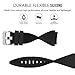 for Fossil Q Marshal Band, Lamshaw Classic Silicone Replacement Band for Fossil Q Marshal (Black)