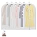 allhom dust Proof Clothing Bags - Pack of 6 pcs 60 inch Large Hanging Garment Bags and Cedar Balls, for Coat, Long Dress, Gowns, and Dance Costumes