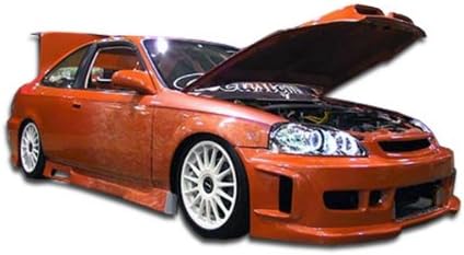 Duraflex ED-EPE-565 Spyder Side Skirts Rocker Panels - 2 Piece Body Kit - Fits Honda Civic 1996-2000