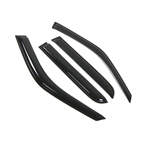 TuningPros WD-761 Tinted Smoke Out-Channel Window Visor Deflector