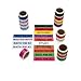 Saurus Brands Home Moving Labels, 4-Bedroom House, 14 Rolls, 50 Labels per Living Space, 14 Different Colors, 700 Total Labels, Color Coding Labels