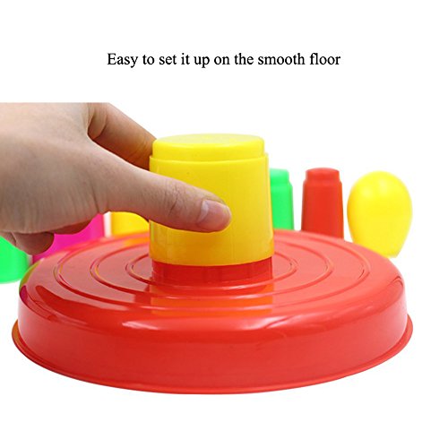 Giveme5 Christmas Holiday Party 18" Colorful Ring Toss Quoits Target Game Plastic Toy for Kids - Thumbnail 4