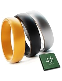 UnityRing - Anillo de boda de silicona para mujer, con caja de regalo de lujo