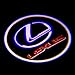 Keychain Central 2PCS LED Car Door Logo Projector Courtesy Shadow Lights Emblem LEXUS Series ES GS300 GS350 GS400 GS430 GS450h GX HS IS LS LX570 RC RX SC (Red/Blue Lexus Logo)