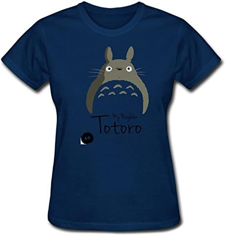 WOODO Women's My Nerghbor Totoro Cartoon T-shirt dark blue S