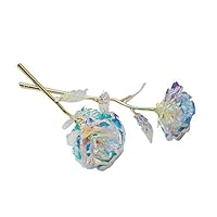 SYgerks Crystal Rose - Everlasting Crystal Gold Rose Unlit Rose The Best Choice (Multicolor)