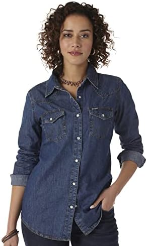Amazon.com: Harley-Davidson Women's Patch Pocket Denim Shirt
