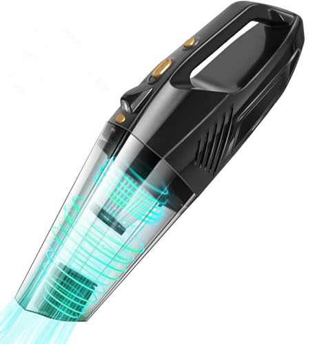 41hC1dUI7CL Tadpole Handstaubsauger Akku, Auto Handstaubsaugers Kabellos Mit Led-Licht, Mini Tragbarer Staubsauger Tierhaare Für Haus, Haustier Und Auto, 120W Handstaubsauger Für Nass Und Trocken