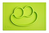 Baby Turnip Fun Meal Placemat (Lime) - Silicone Placemat for Kids, Toddlers & Baby Plate