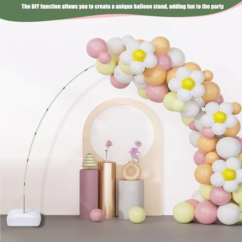 Drado Reusable Balloon Arch Kit, 3 * 2.7m Wide Adjustable Balloon Arch Stand Set, Wedding Wedding Birthday Party Decoration Fibre Pole(1700g)