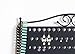 Mango Steam Wall Mounted Closet/Wardrobe Display Hanger Organizer for Jewelry & Earrings With Hooks for Necklaces, Bracelets, Accessories - Black